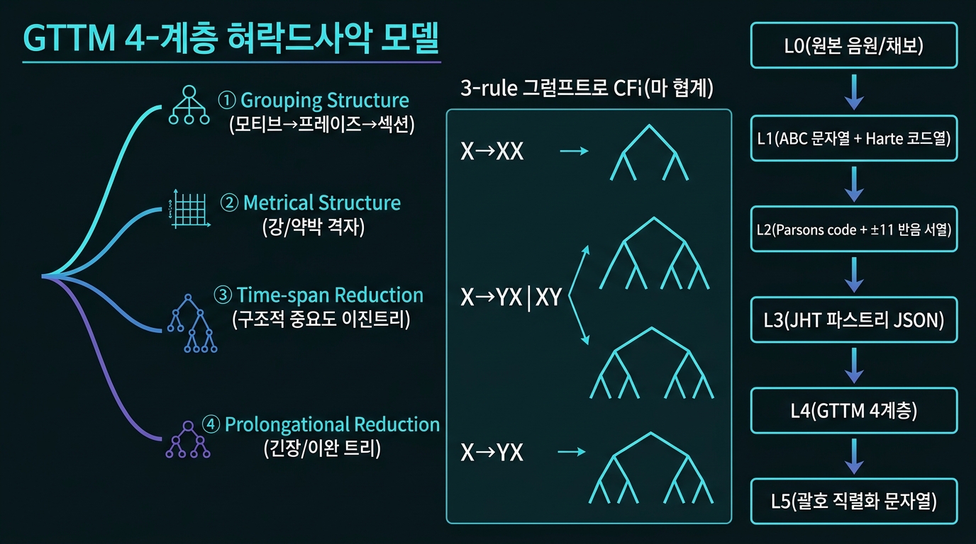 GTTM 4계층 및 Song-DNA 파이프라인